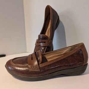Nurture Mirian Brown Leather Penny Loafers Sz.‎ 8 1/2